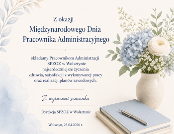 Życzenia z okazji Międzynarodowego Dnia Pracownika Administracyjnego