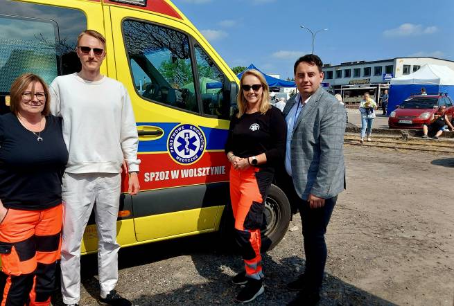 Pracownicy SPZOZ podczas XXIX Parady Parowozów 