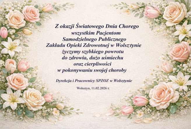 Życzenia z okazji Światowego Dnia Chorego