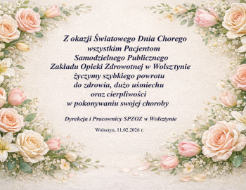 Życzenia z okazji Światowego Dnia Chorego