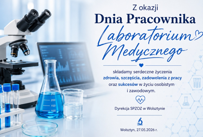 Życzenia z okazji Dnia Pracownika Laboratorium Medycznego