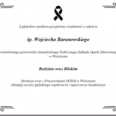 Odszedł Wojciech Baranowski