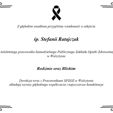 Odeszła Stefania Ratajczak