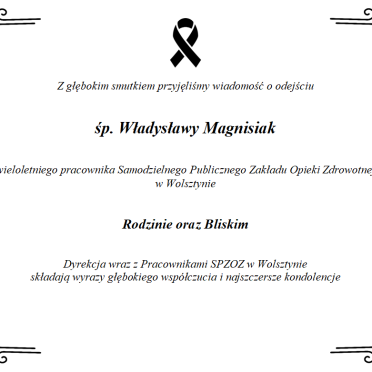 Odeszła Władysława Magnisiak