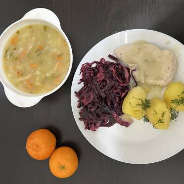 11.11.2025 r. obiad dieta z ogr. łatwoprzyswajalnych węglowodanów