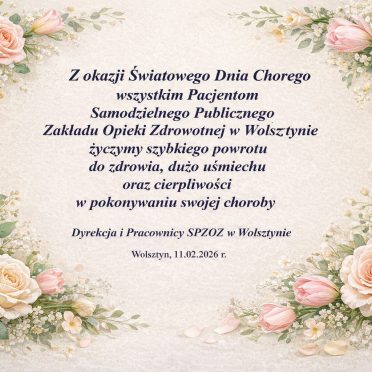 Życzenia z okazji Światowego Dnia Chorego