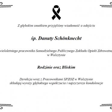 Odeszła Danuta Schönknecht