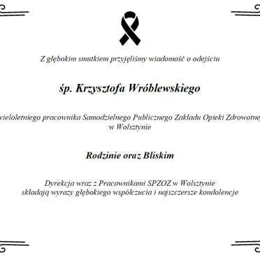 Odszedł Krzysztof Wróblewski