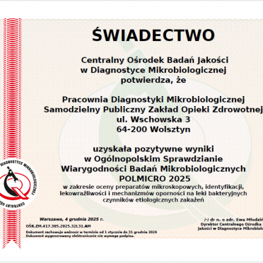 Świadectwo Polmicro 2025